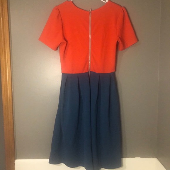 LuLaRoe Amelia Color Block Dress - Picture 3 of 4